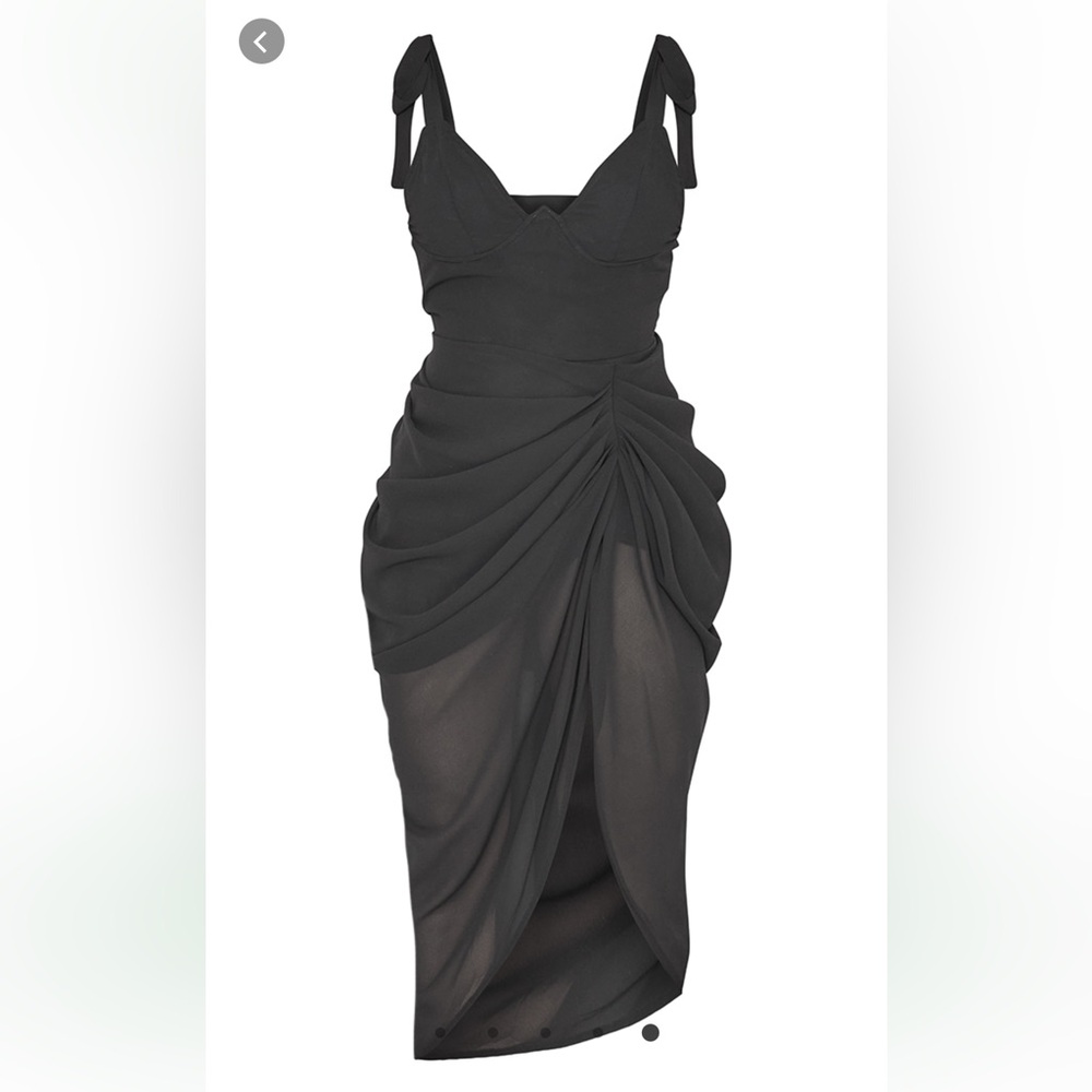 Pretty little thing underwire draped dress